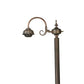 Meyda Tiffany Capri 57" Mahogany Bronze G-Arm Floor Lamp Base