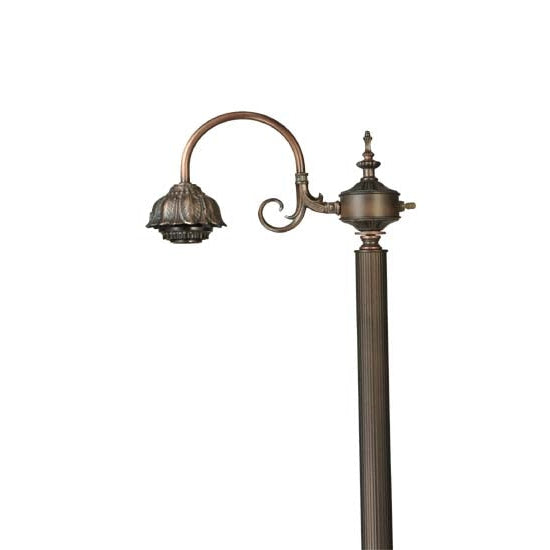 Meyda Tiffany Capri 57" Mahogany Bronze G-Arm Floor Lamp Base