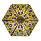 Meyda Tiffany Elizabethan 26" Mahogany Bronze Inverted Pendant With Green & Blue Shade Glass