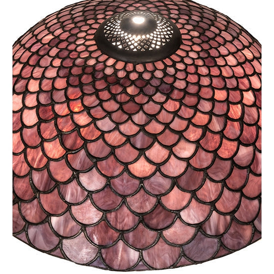 Meyda Tiffany Fishscale 16" Violet Shade Glass