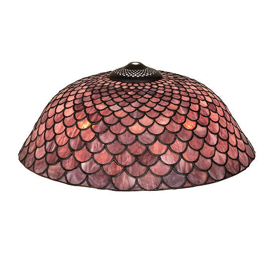 Meyda Tiffany Fishscale 16" Violet Shade Glass