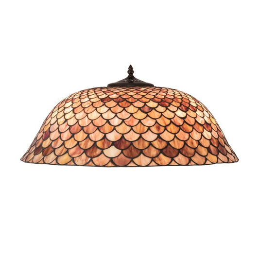 Meyda Tiffany Fishscale 24" Pink Shade Glass