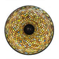 Meyda Tiffany Fishscale 25" Oil Rubbed Bronze Inverted Pendant Light With Multi-Colored Shade Glass