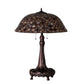 Meyda Tiffany Fishscale 31" Mahogany Bronze Table Lamp With Brown Shade Glass