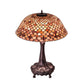 Meyda Tiffany Fishscale 31" Mahogany Bronze Table Lamp With Brown Shade Glass