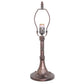 Meyda Tiffany Nightfall Wisteria 17" Mahogany Bronze Table Lamp With Green & Blue Shade Glass