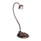 Meyda Tiffany Nightfall Wisteria 18" Mahogany Bronze Desk Lamp With Green & Blue Shade Glass