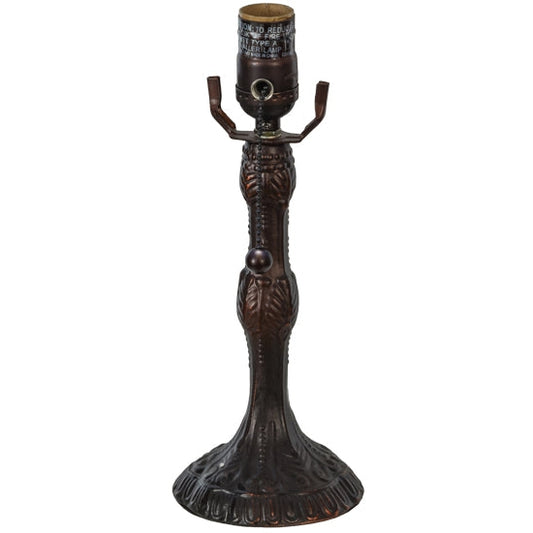 Meyda Tiffany Pompeii 9" Mahogany Bronze Table Lamp Base