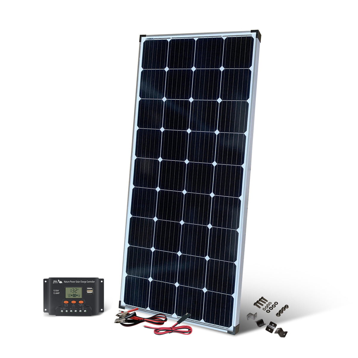 Nature Power 200 Watt Solar Panel With 13 Amp Charge Controller