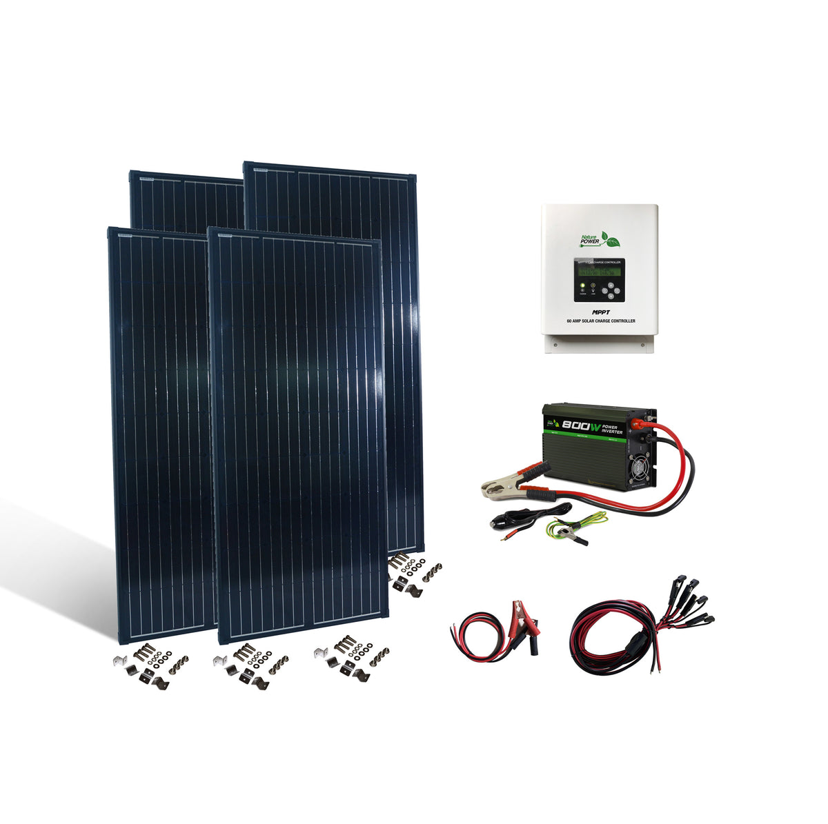 Nature Power 800 Watt High Performance Off-Grid Solar Kit
