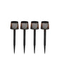 New Garden 2 Lumen Pack of 4 Black Gretita Solar Outdoor Path Light