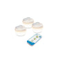 New Garden 350 Lumen Pack of 3 White Cherry Mini Rechargeable Portable Light Bulb