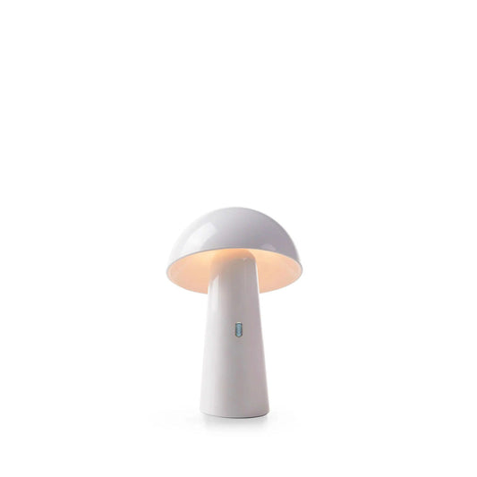 New Garden 450 Lumen White Shitake Rechargeable Table Lamp