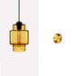 Niche Modern Axia 7" Dimmable Incandescent Pendant Light With Amber Glass Shade