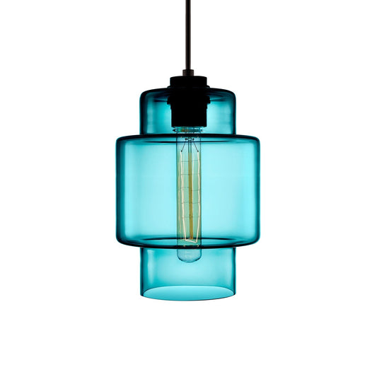 Niche Modern Axia 7" Dimmable Incandescent Pendant Light With Condesa Glass Shade