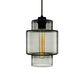 Niche Modern Axia 7" Dimmable Incandescent Pendant Light With Gray Glass Shade
