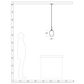 Niche Modern Axia 7" Dimmable Incandescent Pendant Light With Opaline Glass Shade
