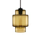 Niche Modern Axia 7" Dimmable Incandescent Pendant Light With Smoke Glass Shade