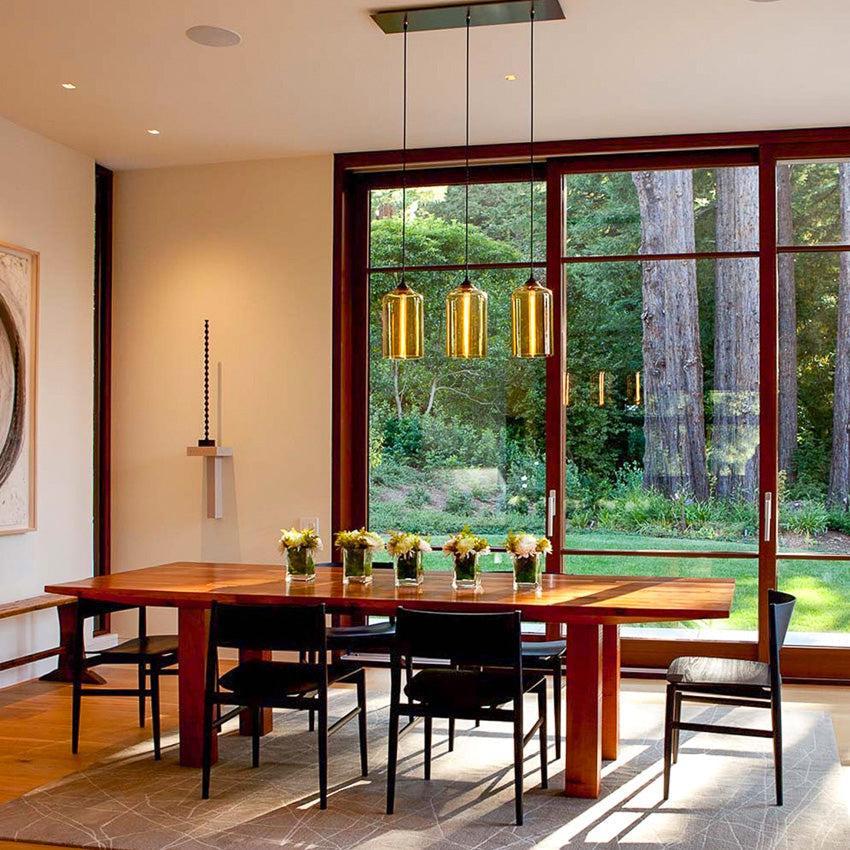 Niche Modern Bella 7" Dimmable Incandescent Pendant Light With Amber Glass Shade