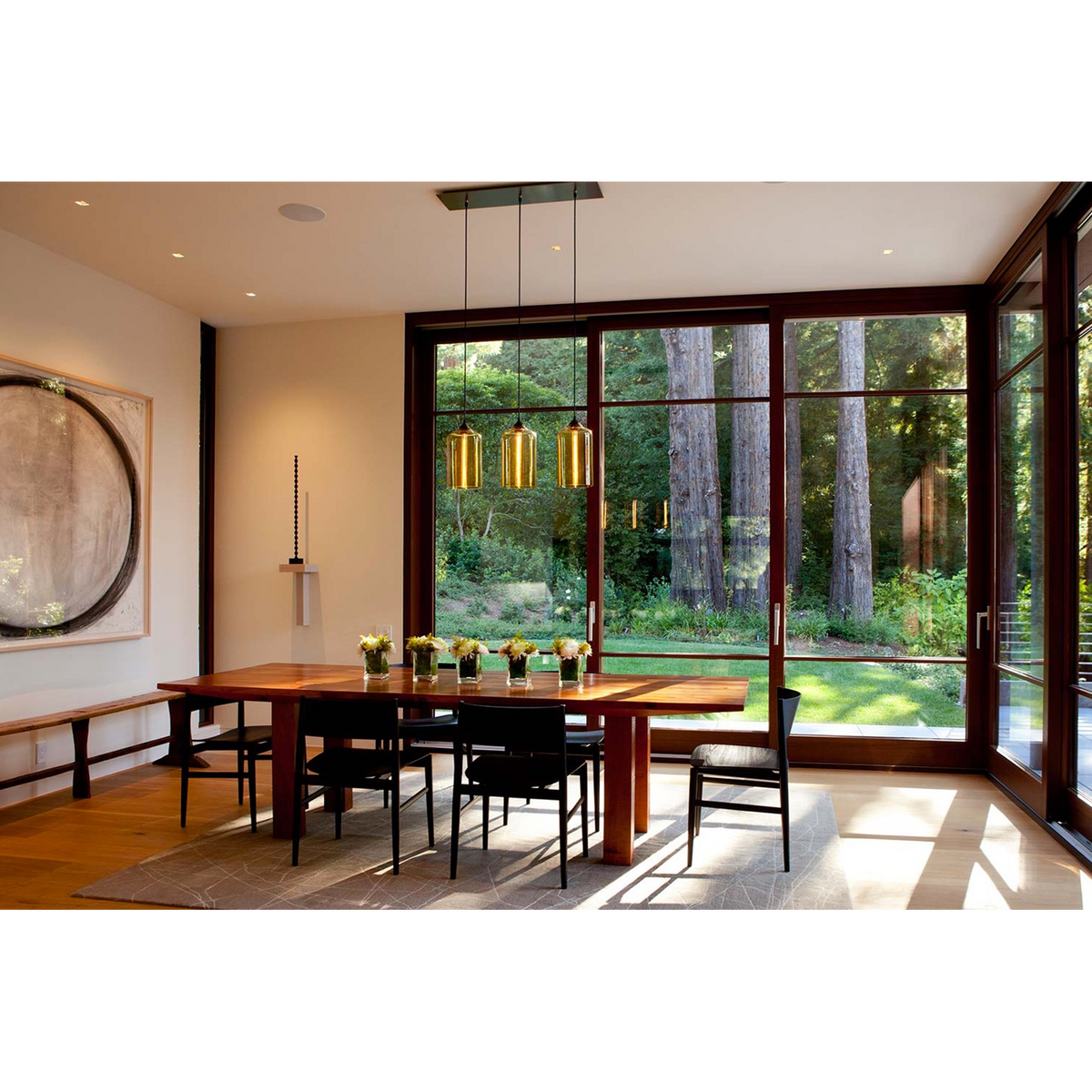 Niche Modern Bella 7" Dimmable Incandescent Pendant Light With Sapphire Glass Shade
