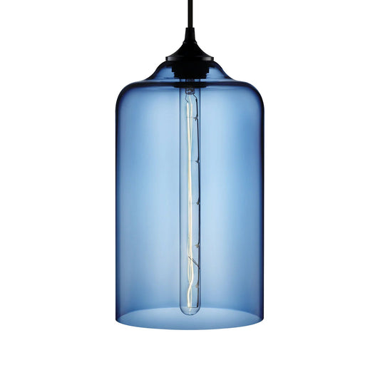 Niche Modern Bella 7" Dimmable Incandescent Pendant Light With Sapphire Glass Shade