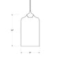 Niche Modern Bella 7" Dimmable Incandescent Pendant Light With Smoke Glass Shade