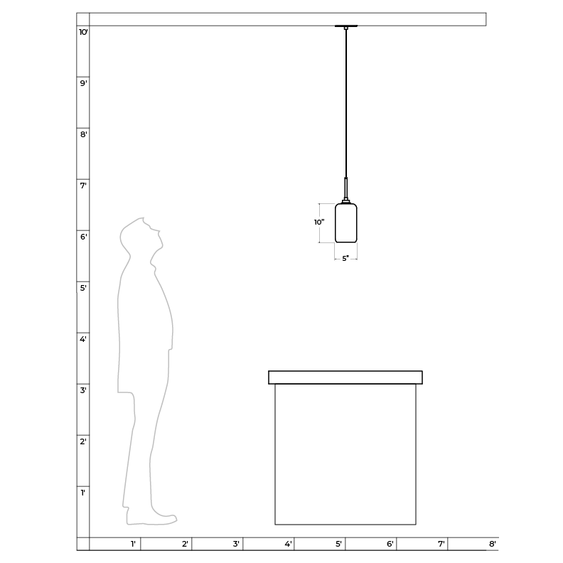 Niche Modern Helio 5" Dimmable Incandescent Pendant Light With Smoke Glass Shade