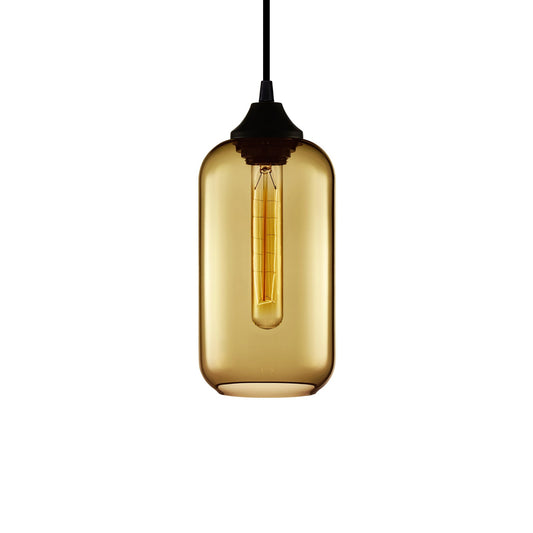 Niche Modern Helio 5" Dimmable Incandescent Pendant Light With Smoke Glass Shade
