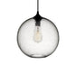 Niche Modern Solitaire 10" Dimmable LED Edison Bulb Pendant Light With Effervescent Glass Shade