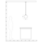 Niche Modern Solitaire 10" Dimmable LED Edison Bulb Pendant Light With Smoke Glass Shade