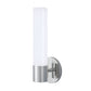 Norwell Lighting Abbott 14" x 5" Chrome LED Vanity Wall Sconce With Shiny Opal Glass Diffuser