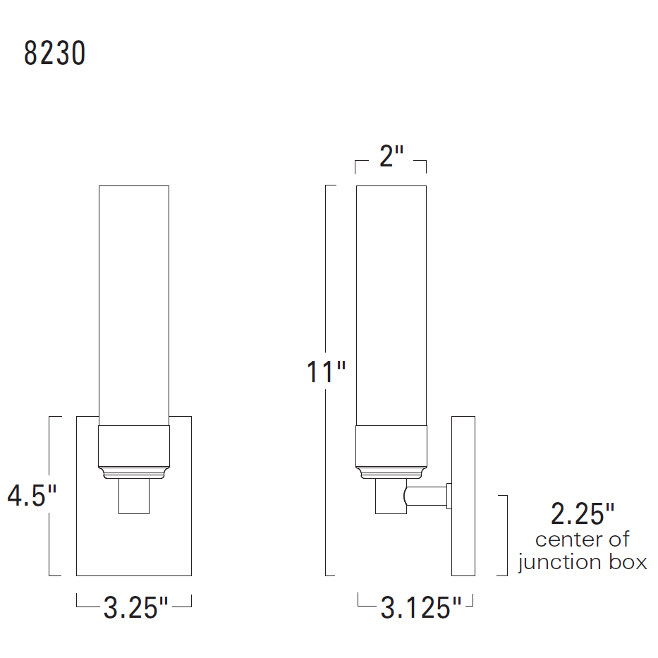 Norwell Lighting Alex 11" x 3" 1-Light Brushed Nickel Vanity Light With Shiny Opal Glass Diffuser