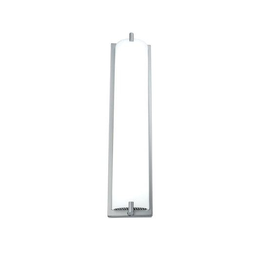 Norwell Lighting Alto 18" Brushed Nickel LED ADA Sconce With Matte Opal Glass Diffuser