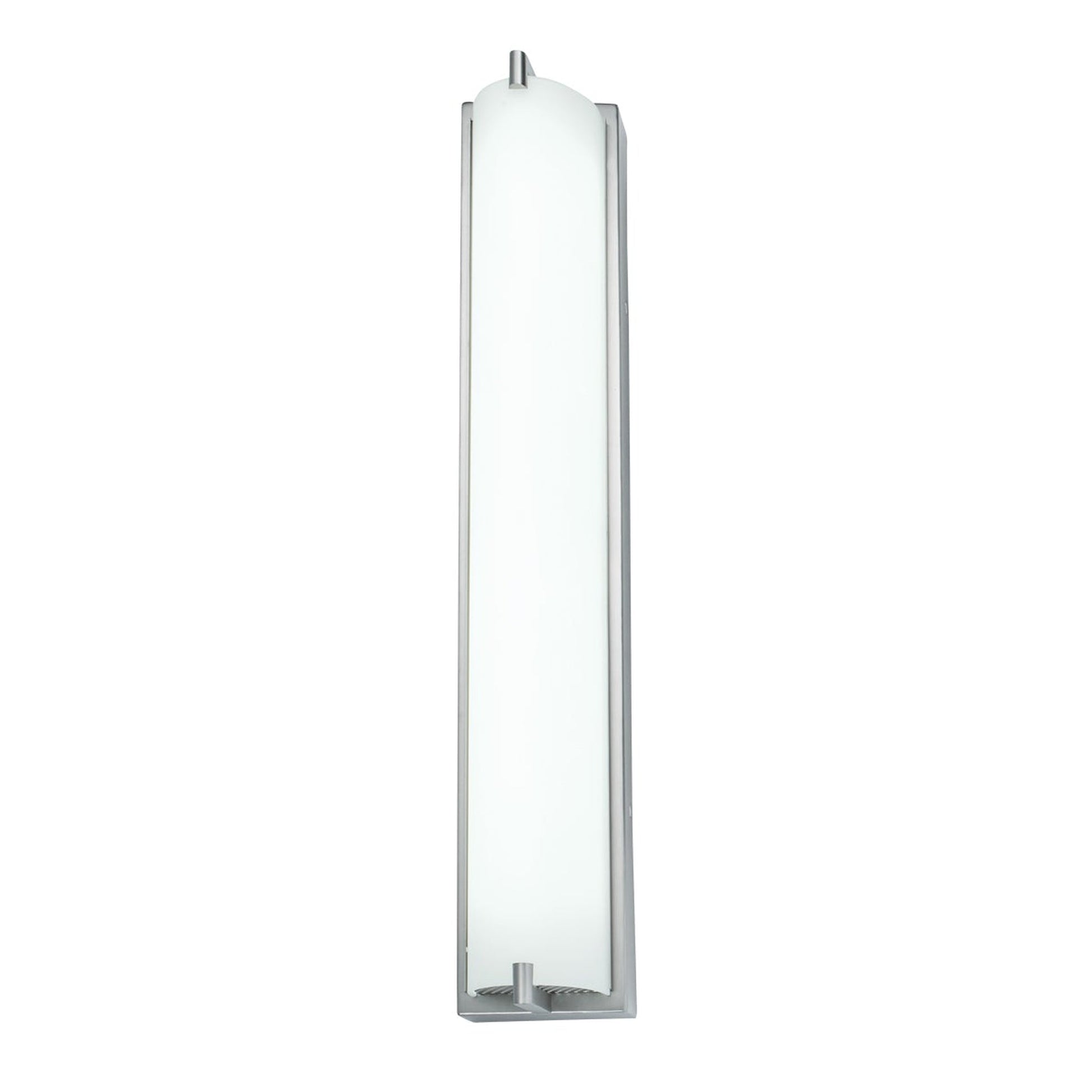 Norwell Lighting Alto 24" Brushed Nickel LED ADA Sconce With Matte Opal Glass Diffuser