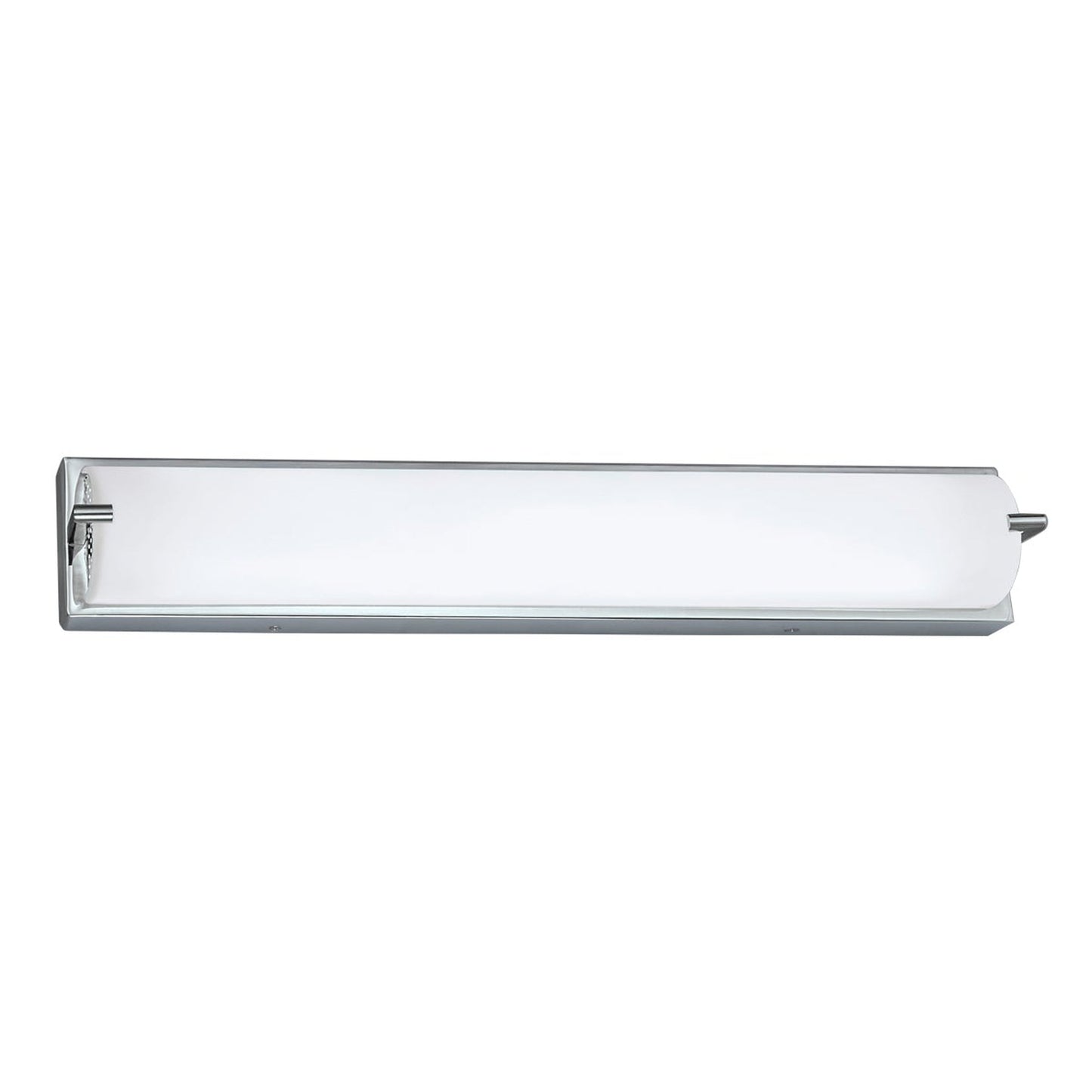 Norwell Lighting Alto 24" Chrome LED ADA Sconce With Matte Opal Glass Diffuser