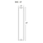 Norwell Lighting Alto 24" Chrome LED ADA Sconce With Matte Opal Glass Diffuser