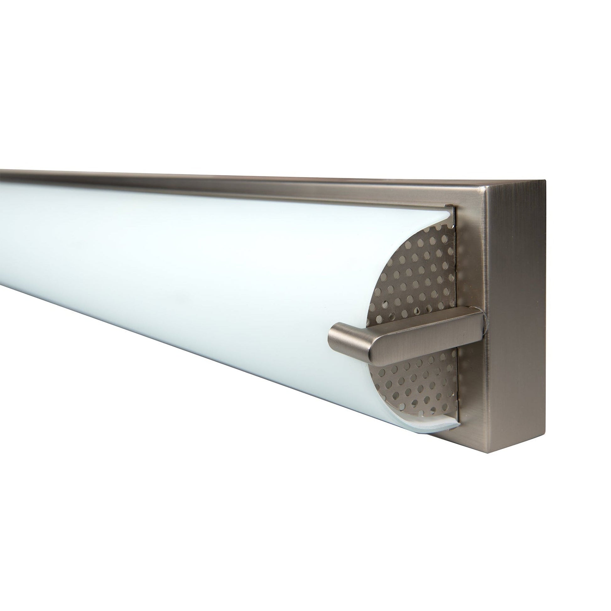 Norwell Lighting Alto 36" Brushed Nickel LED ADA Sconce With Matte Opal Glass Diffuser