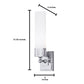 Norwell Lighting Astor 15" x 4" 1-Light Brushed Nickel LED Vanity Wall Sconce With Shiny Opal Glass Diffuser