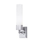 Norwell Lighting Astor 15" x 4" 1-Light Polished Nickel LED Vanity Wall Sconce With Shiny Opal Glass Diffuser