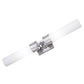 Norwell Lighting Astor 4" x 25" 2-Light Polished Nickel Horizontal/Vertical Vanity Sconce With Shiny Opal Glass Diffuser