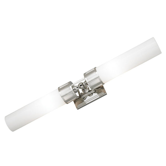 Norwell Lighting Astor 4" x 25" Polished Nickel Horizontal/Vertical Vanity LED Sconce With Shiny Opal Glass Diffuser