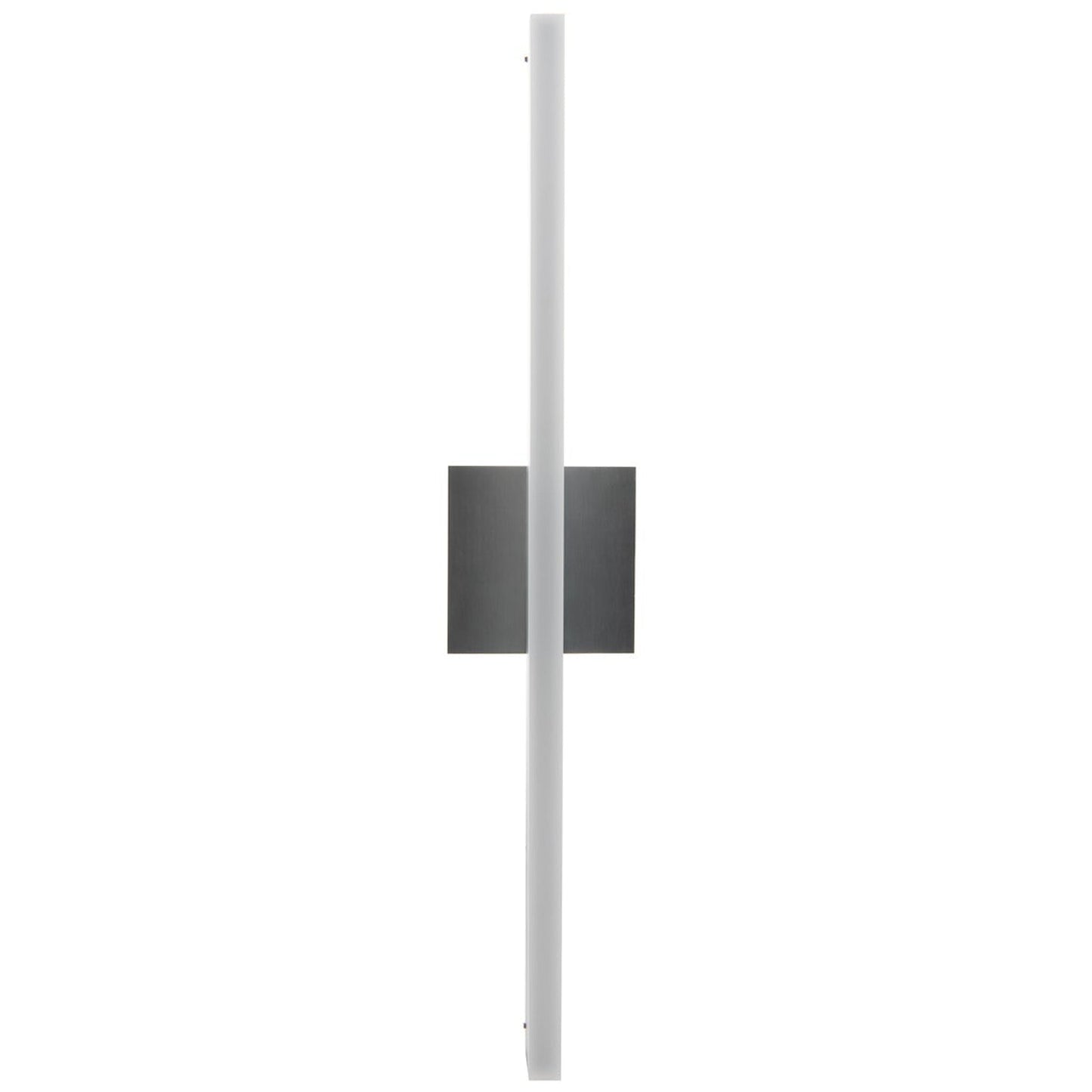 Norwell Lighting Ava 24" 1-Light Brushed Aluminum Vanity LED Sconce With Matte Opal Acrylic Diffuser