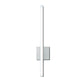 Norwell Lighting Ava 24" 1-Light Brushed Aluminum Vanity LED Sconce With Matte Opal Acrylic Diffuser