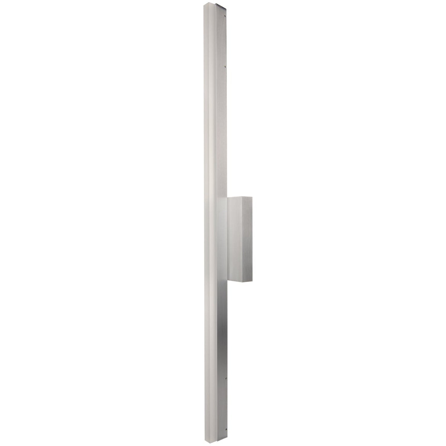 Norwell Lighting Ava 36" 1-Light Brushed Aluminum Vanity LED Sconce With Matte Opal Acrylic Diffuser