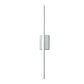 Norwell Lighting Ava 36" 1-Light Brushed Aluminum Vanity LED Sconce With Matte Opal Acrylic Diffuser