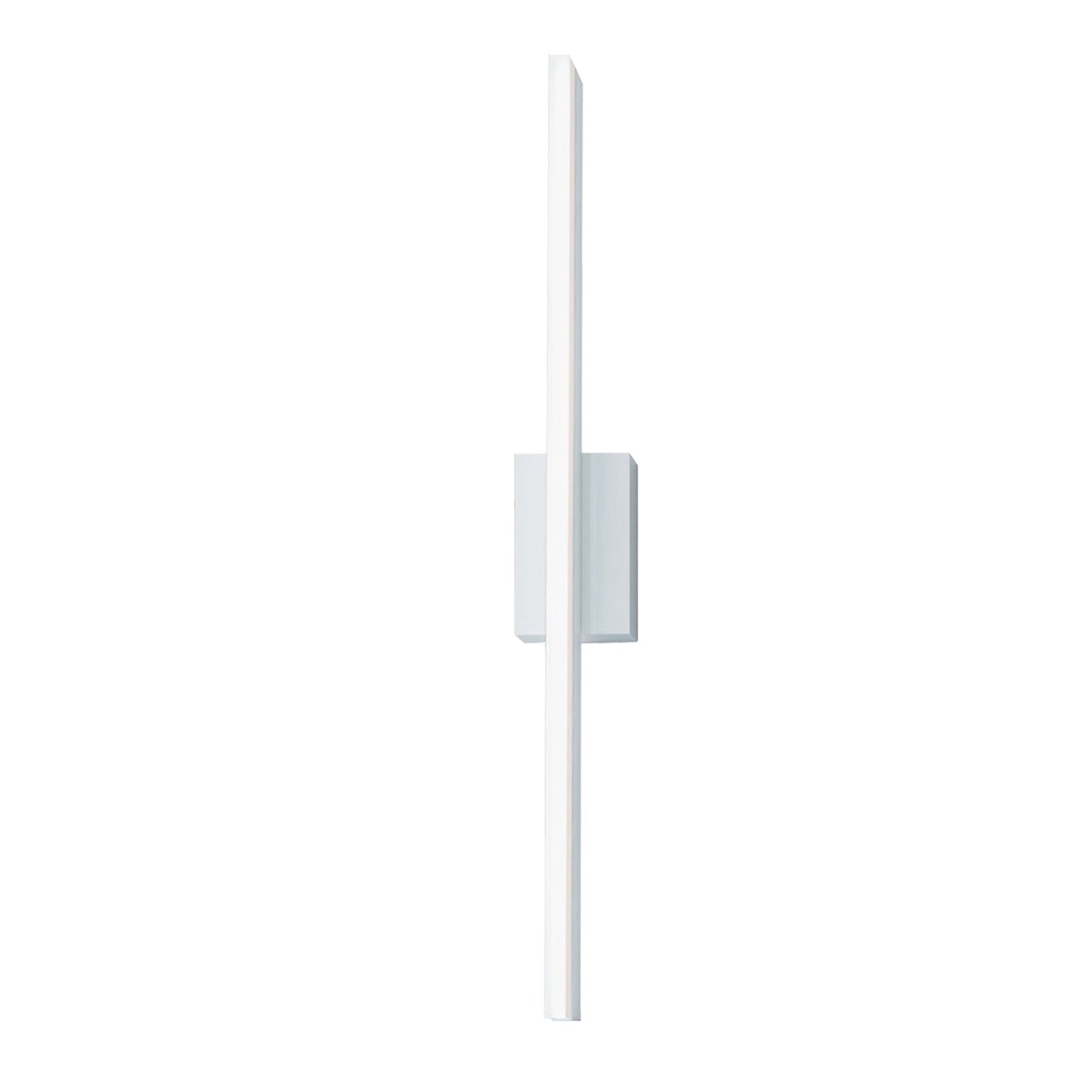 Norwell Lighting Ava 36" 1-Light Gloss White Vanity LED Sconce With Matte Opal Acrylic Diffuser