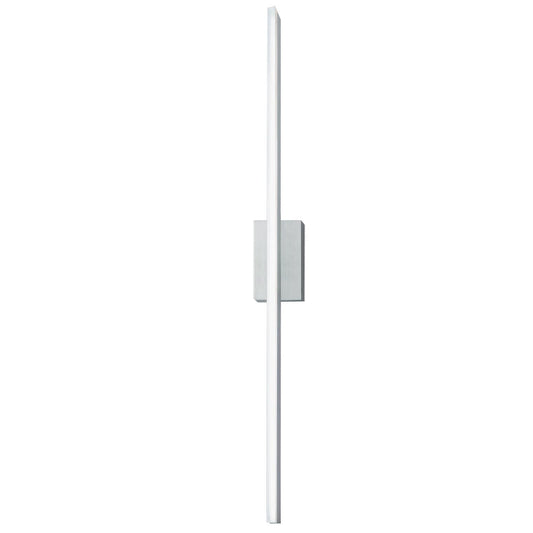 Norwell Lighting Ava 48" 1-Light Brushed Aluminum Vanity LED Sconce With Matte Opal Acrylic Diffuser