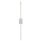 Norwell Lighting Ava 48" 1-Light Gloss White Vanity LED Sconce With Matte Opal Acrylic Diffuser