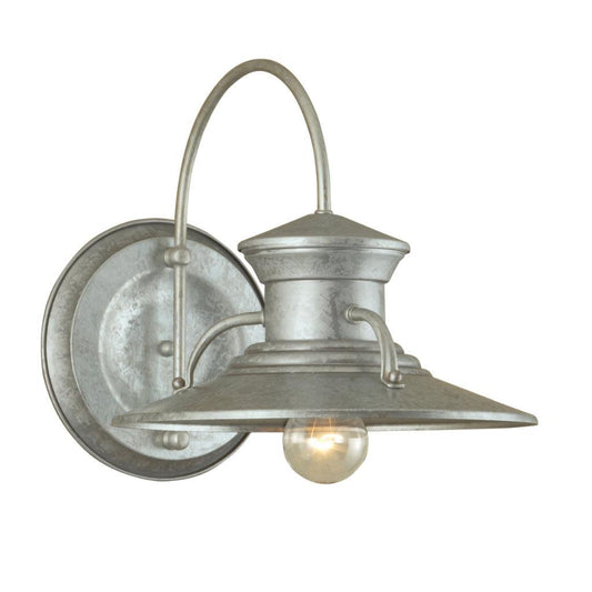 Norwell Lighting Budapest 13" 1-Light Galvanized Large Outdoor Wall Light