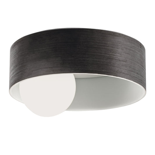 Norwell Lighting Centric 6" x 12" -Light Grained Gray LED Flush Mount With Glass Diffuser